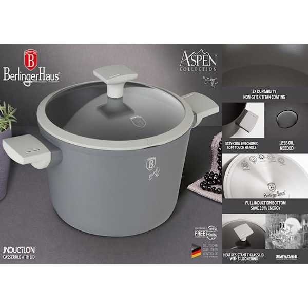 GARNEK TYTANOV 24cm BERLINGER HAUS BH-7067 ASPEN