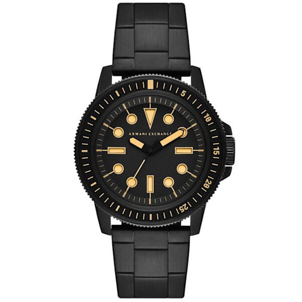 Armani Exchange Herrklocka Analog Quartz Rostfritt stål Armband Svart AX1855 Svart