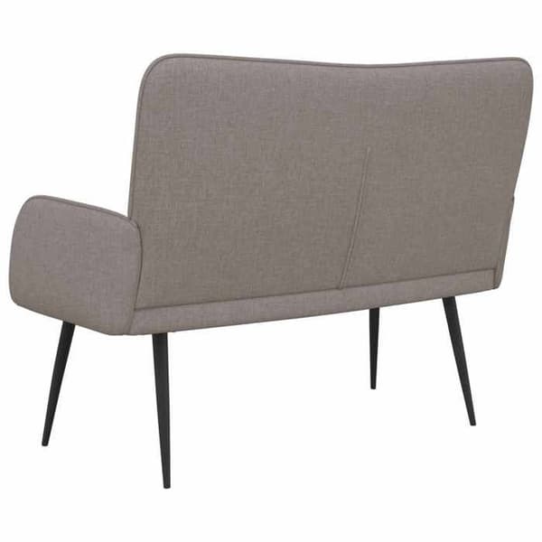 Soffa 2 platser Taupe 115 x 61 x 87 cm tyg -