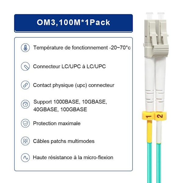 Flyprofiber integrationskabel - OM3 LC LC