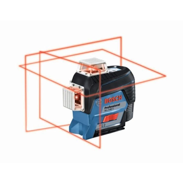 Bosch Professional Line Laser GLL 3-80 C, med 1 x 2,0-Ah-Li-Ion-batteri, tillbehörssats - 0601063R05
