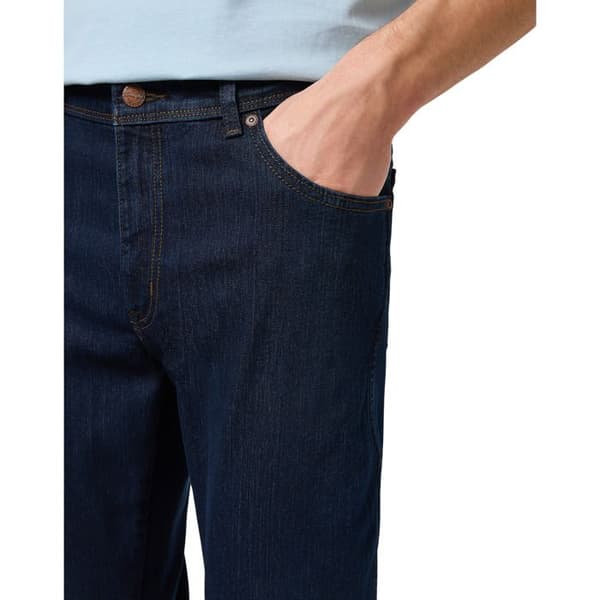 Wrangler Texas - Blå jeans regular herr, stretchbomull (86% bomull) blå/svart 32/32