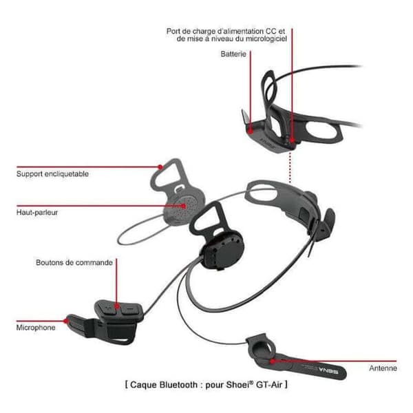 SENA INTERCOM BLUETOOTH 10U FÖR SHOEI GT AIR CN