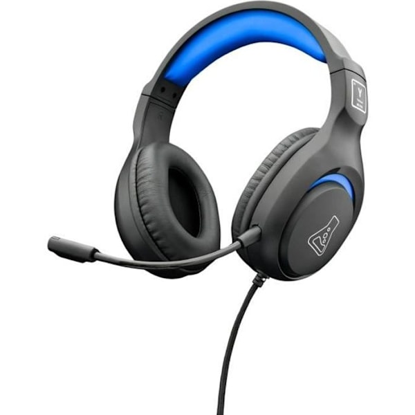 Spelheadset - THE G-LAB - KORP-YTTRIUM-BLÅ - Blå - Kompatibel med PC, Playstation, Xbox Grå och blå