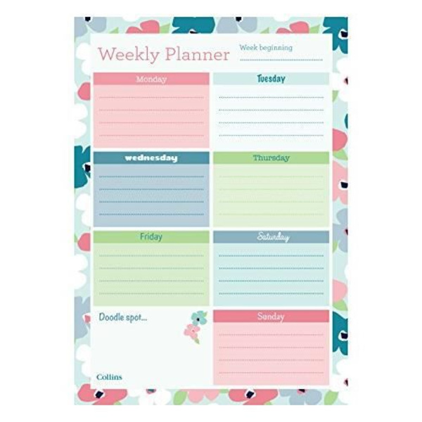 Collins A4 Weekly Deskpad - DPWA4-BL
