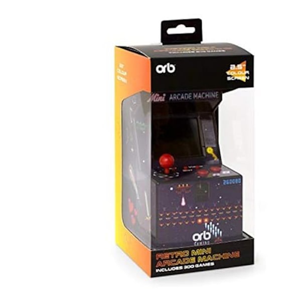 Mini Arcade Maskin - ORB - 300 Spel 16 Bit - TFT Skärm 2,5" - För Barn Från 6 År