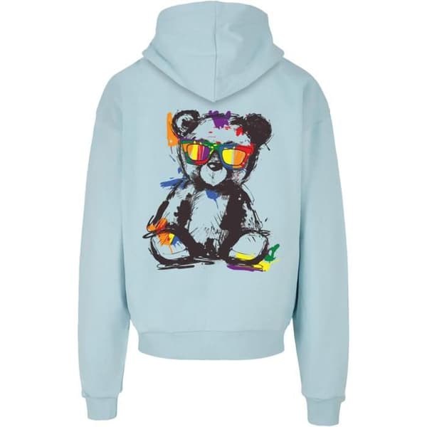 Oversize hoodie Merchcode Love Teddy turkos XS