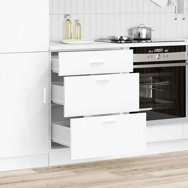 vidaXL Köksskåp "Lyon" i vit ingenjörsträ 854250