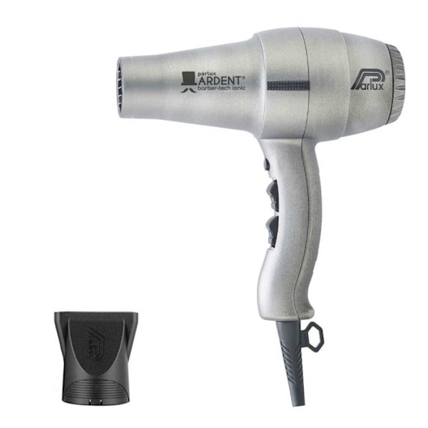 PARLUX Ardent Barber Tech Ionic hårtork - Luftflöde 61 m3/h - 1800 W - Grå Grå