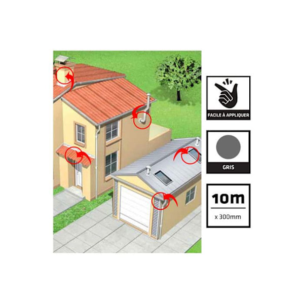 Tätningslist - SIKA - SikaMultiSeal - Grå - 200mm - 10m Grå