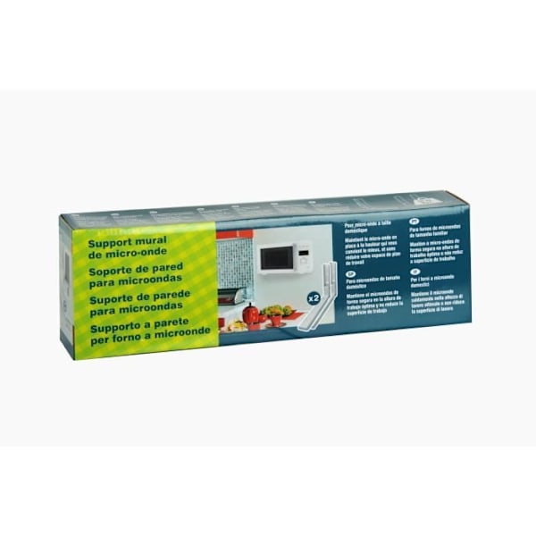 Mikrovågsstöd - NORDLINGER PRO - Set med 2 - Upp till 50 kg - Grå - 700 Watt