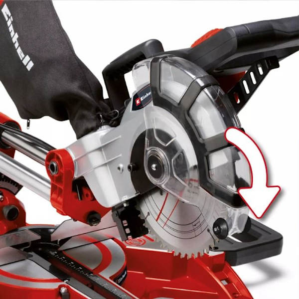 Einhell Kap- och geringssåg TC-SM 2131/1 Dual (max. 1 800 W, 4 900 varv/min) med hårdmetallblad och laser