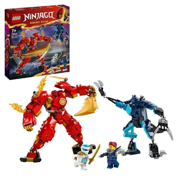 LEGO® 71808 NINJAGO Kais Eldelementalrobot, Ninjaleksak med anpassningsbar minifigur plus Kai och Zane minifigurer Flerfärgad
