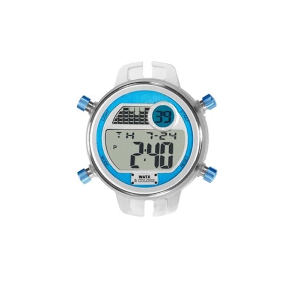 Klocka - WATX&COLORS - M ROCK RWA2004 - Kvarts - Analog - Sportig Blå, Silver