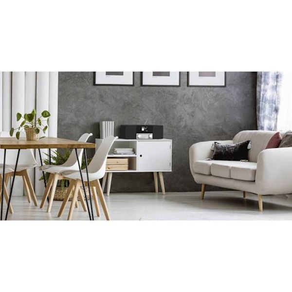 TECHNISAT DAB radio - 0000/3937 - Svart - Bluetooth 4.1 - Integrerade högtalare Svart silver