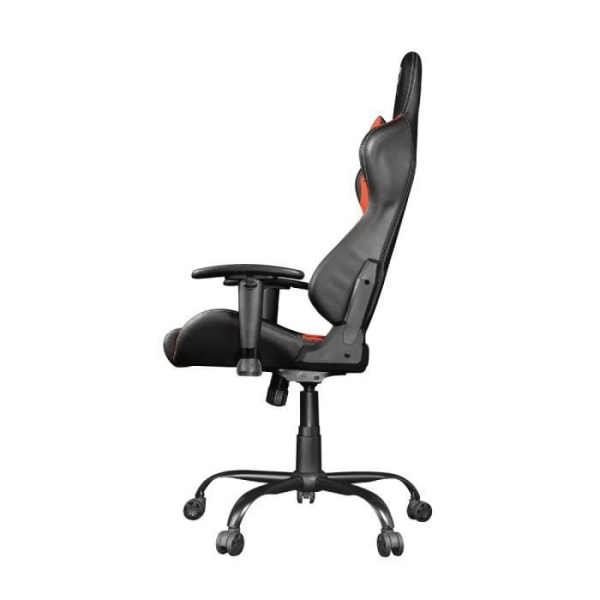 Trust Gaming GXT 708R Resto Gaming Chair, 360° fullsvängbar &amp; justerbart ryggstöd, Kontorsstol - Röd