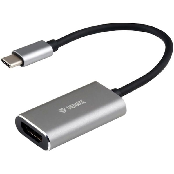 Commutator tv - fördelare tv - konverterare tv Yenkee - 45014213 - USB-C - HDMI-adapter Grå ()