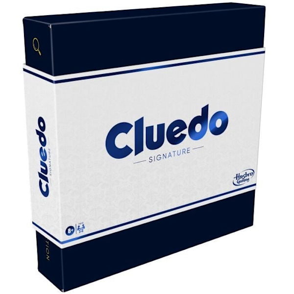 Cluedo Signature, brädspel för familjen, 2 till 6 spelare, premiumförpackning och spelkomponenter, integrerad förvaring, från 8 år. Flerfärgad