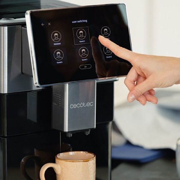 Superautomatiserad kaffemaskin - Cremmaet - Tempo - 7-tums TFT-skärm - 19 bar - 1450W