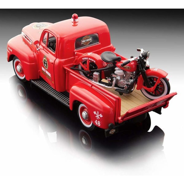 Fordon att bygga - landfordon att bygga Maisto - 32191 - Ford 1/24 f-1 Pick-up 1948 + Moto-Red,