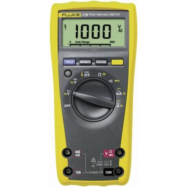 Fluke 179/EDA2/EUR Kalibrerad (ISO) digital multimeter CAT III 1000 V, CAT IV 600 V Display (antal punkter): 6000