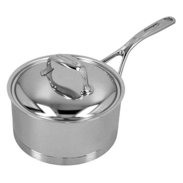 DEMEYERE - Atlantis 7 - Gryta med Lock - 18 cm, Kapacitet: 2,2 l, Rostfritt stål 18/10, Silver