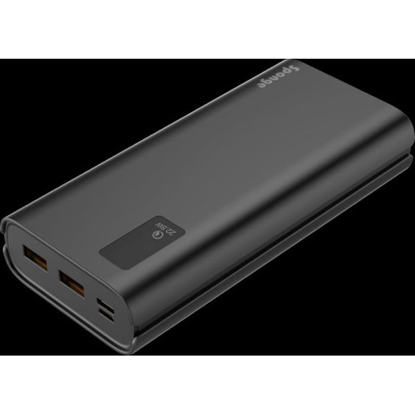Sponge - SE20000002B - Energibank 20.000 mAh (1x USB-C PD 22.5W, 2x USB-A QC)