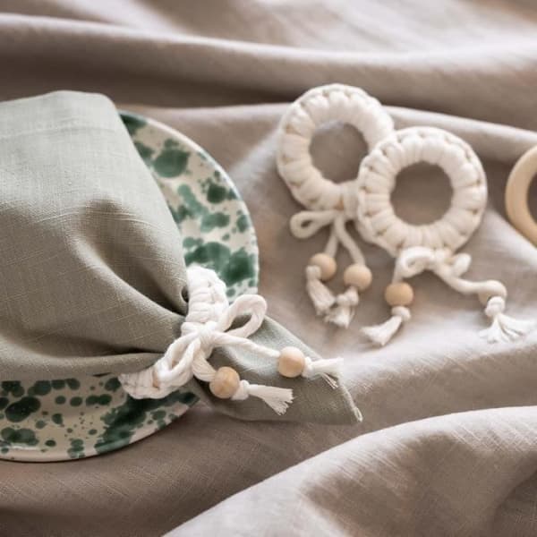 Macramé kit - Servettringar - 4 st