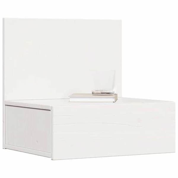 vidaXL Sängbord med låda 2 st Vit 42 x 32,5 x 40 cm 873496