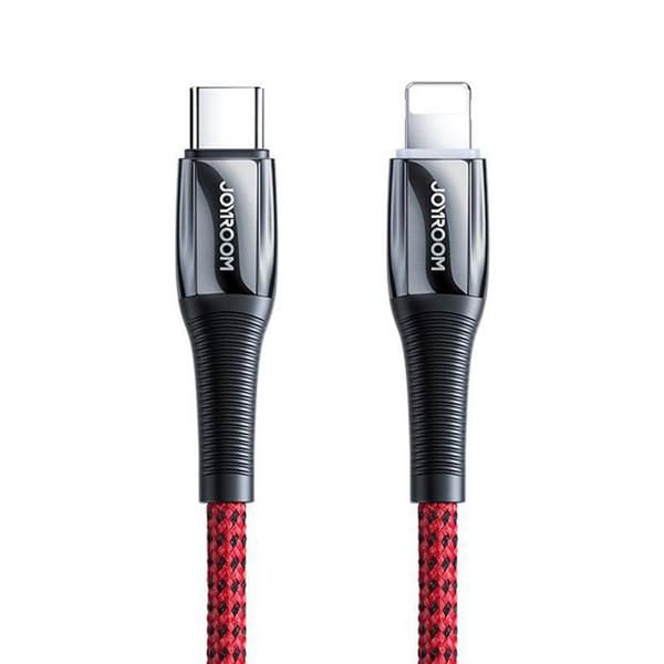 USB-C - Lightning-kabel för iPhone, 20 W 2,4 A, 1,2 m, röd