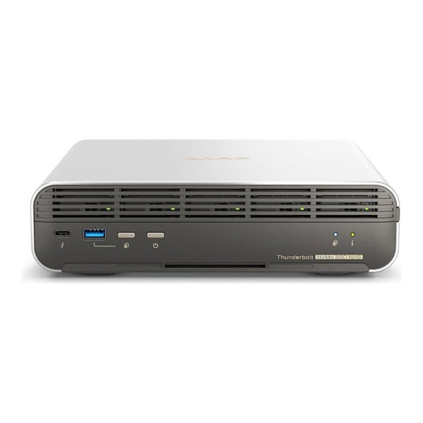 - QNAP - QNAP TBS-H574TX - NAS-server - 5 fack - RAID RAID 0, 1, 5, 6, 10, 50, JBOD, 60, reservdisk 60 - RAM 16 GB - 2,5