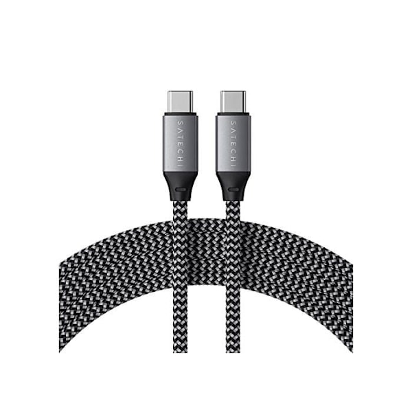 USB C-kabel - SATECHI - ST-TCC2MM - 2 m - Svart, Grå - 100 W effekt