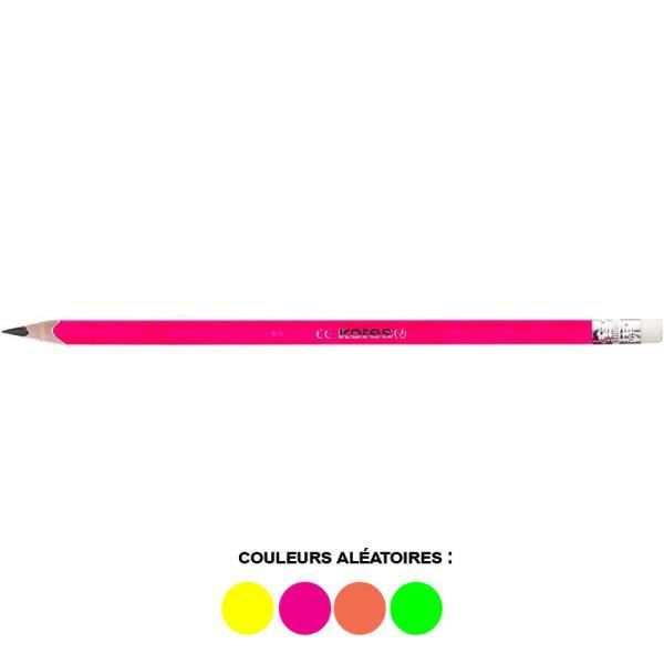 Grafitpenna - HB - Suddgummi - Fluorescerande triangulär kropp - Kores