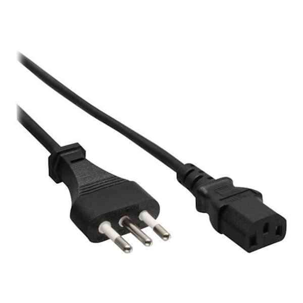 Strömkabel - InLine - IEC 23-16-VII (P) - IEC 60320 C13 - 250 V - 10 A - 50 cm svart