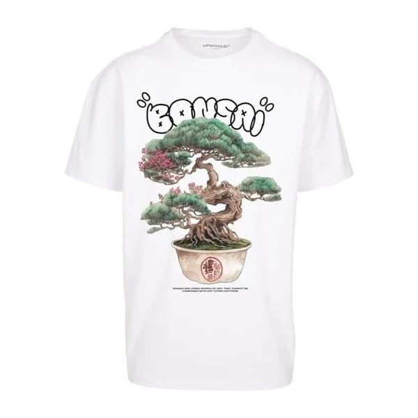 T-shirt oversize Upscale Bonsai Heavy - vit - M