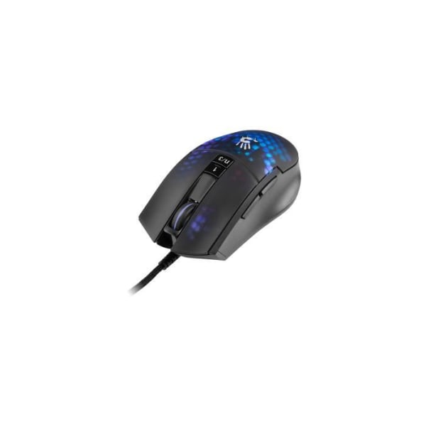 A4Tech Bloody L65 MAX RGB Honeycomb optisk spelmus max. 12000 DPI USB RGB bakgrundsbelysning 2000 Hz Ultrapolling 9 knappar svart