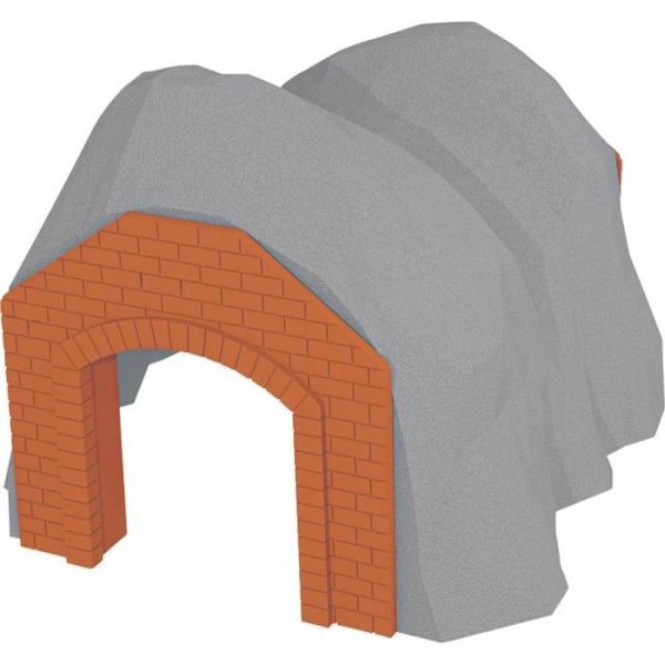 Barnens järnvägstunnel - Märklin - H0 - Fjälltunnel med 2 murade ingångar