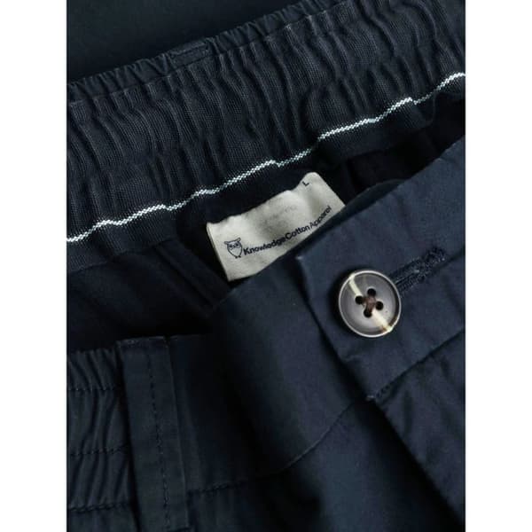 Kort i rymlig poplin KnowledgeCotton Apparel Fig totalförmörkelse M