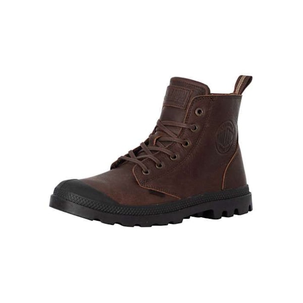 Bottines - Palladium - Pampa - Läder - Brun - Komfortdragkedja Mocka 41