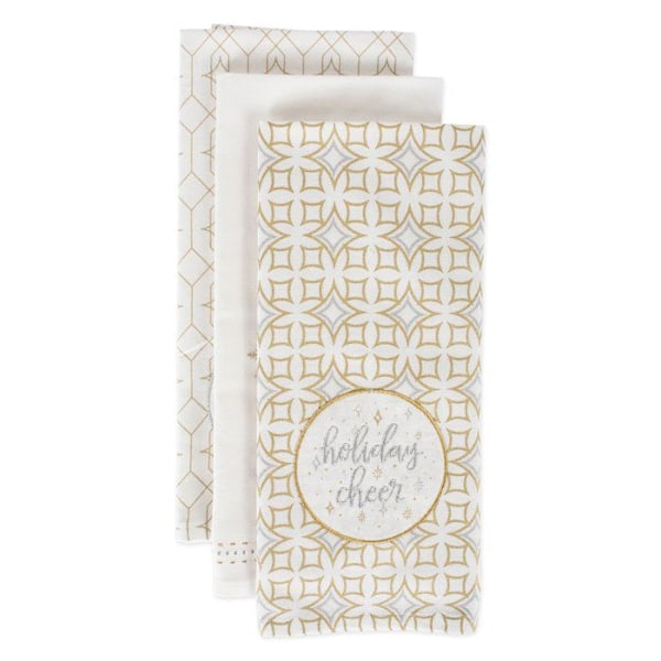 Torchon - handduk Dii - CAMZ10710 - Metallduk i bomull Holiday Cheer 18 x 28 cm