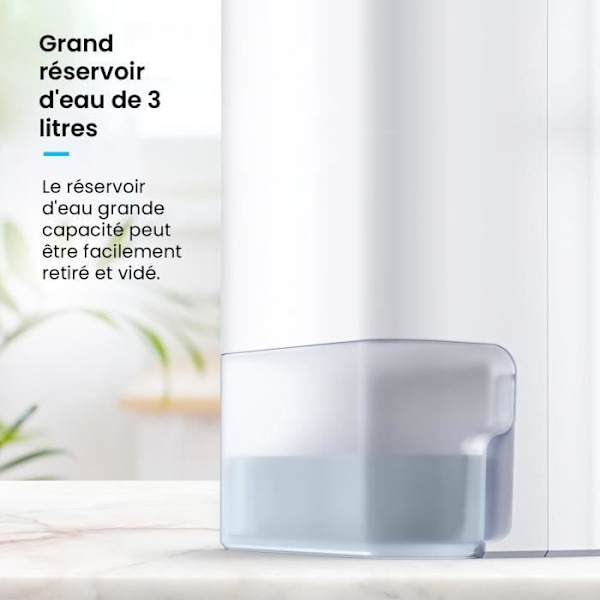 Avfuktare - Pro Breeze - 10L - Tyst system - Fuktdetektering - Kontinuerlig dränering