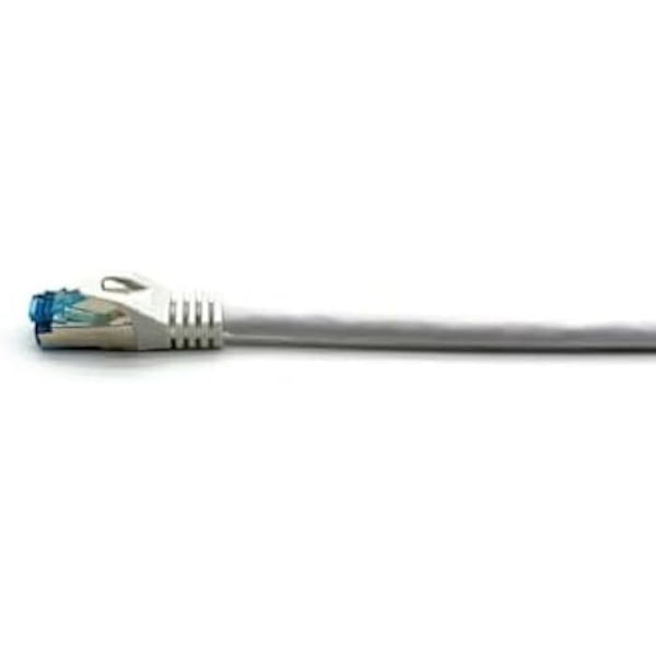 Patchkabel S/FTP Cat.6A - EQUIP - 605800 - 1 m - RJ45 rak - RJ45 vinklad - Vit