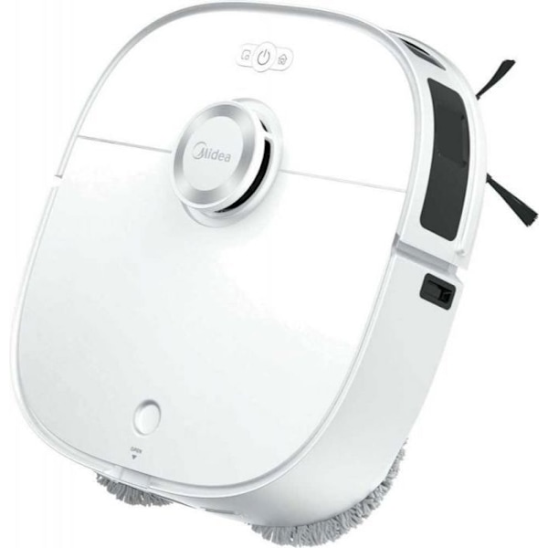 Midea robotdammsugare | Robotdammsugare | V12 | Våttorrt | 5200mAh | Dammkapacitet 3 L | 5000 Pa | Vit