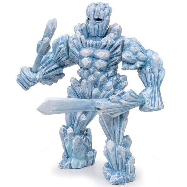 Figurine Golem av Is Blå