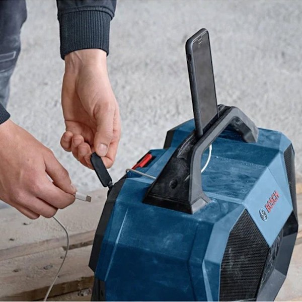 Trådlös Bluetooth-högtalare - BOSCH PROFESSIONAL - GPB 18V-6 C - Bluetooth 5.4 - Multi-Högtalar Ljud - USB-C