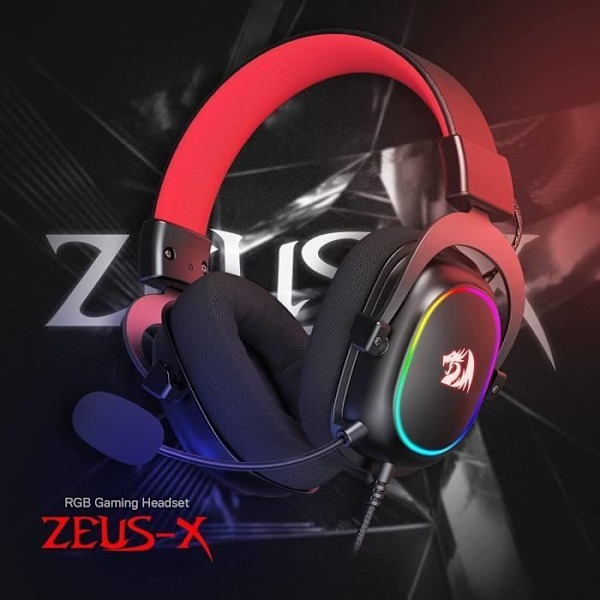 Trådbundet Spilledåse - Redragon - H510 Zeus - Surroundlyd 7.1 - Minneskum Øreputer - RGB