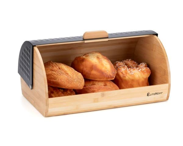 Brödlåda - Elitehoff E-6065 - Bambu - Svart - Modernt Design Bambu