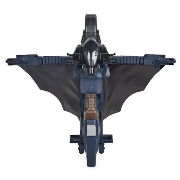 BATCYCLE 2 i 1 Transformerbar - BATMAN - Flygstunt - 30 cm figurer - Från 4 år Flerfärgad