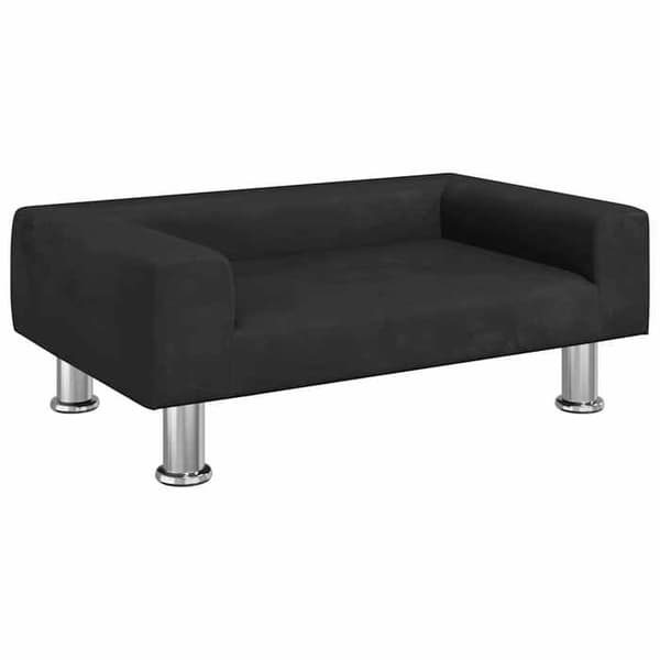 vidaXL Barnsoffa svart 70x45x26,5 cm sammet, mini soffa, mini soffa-stol, mini soffa för barn, soffa av 3196333