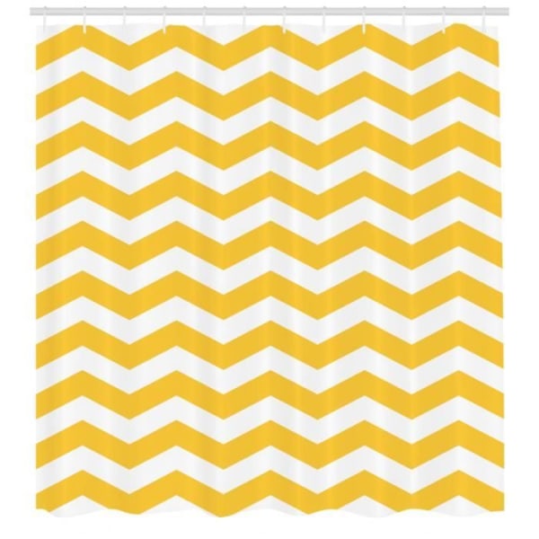 Gula Chevron Duschdraperier - Abakuhaus - 175 x 200 CM